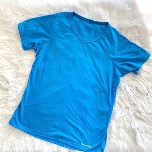Blue Patagonia T-shirt in Size Medium
